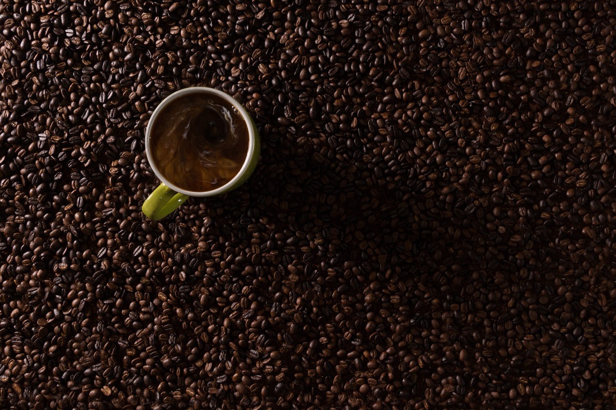 Coffee on Beans - Digital(From Above) - Name Withheld Per Request