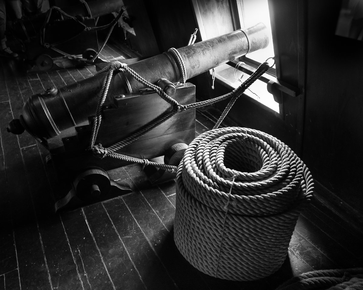 Aboard the Galeon De Andalucia - Monochrome Print - Name Withheld Per Request