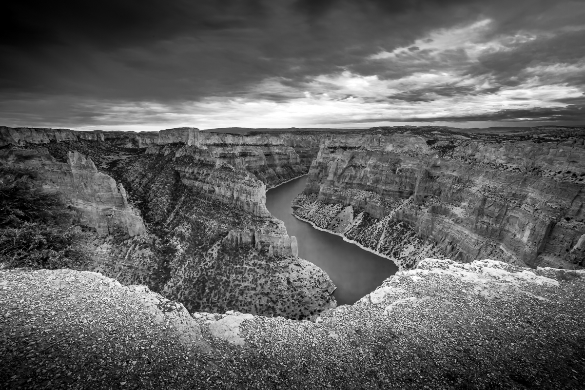Big Horn Canyon Wyoming - Monochrome Print - Joe Schufman