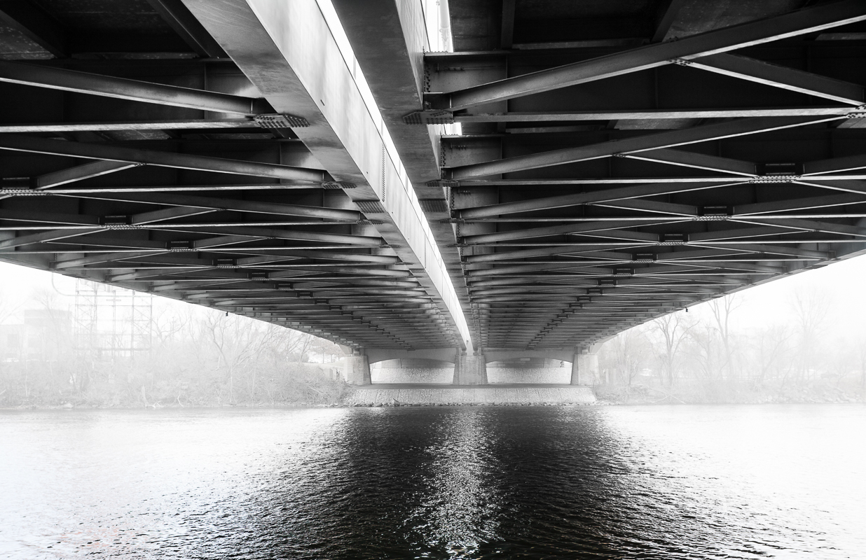 First Bridge - Monochrome Print - Joe Schufman