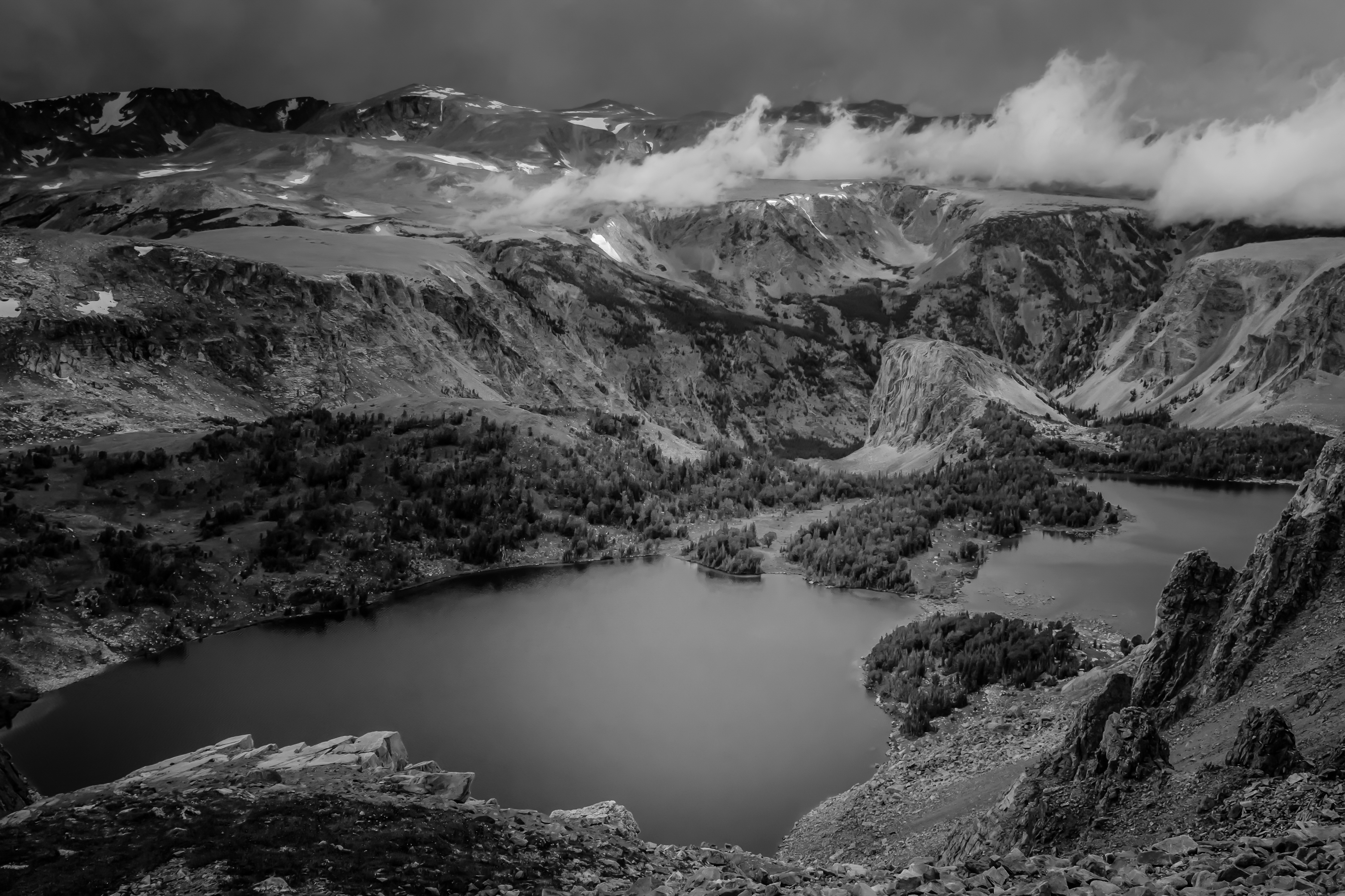 Alpine Lake - Monochrome Print - Name Withheld Per Request