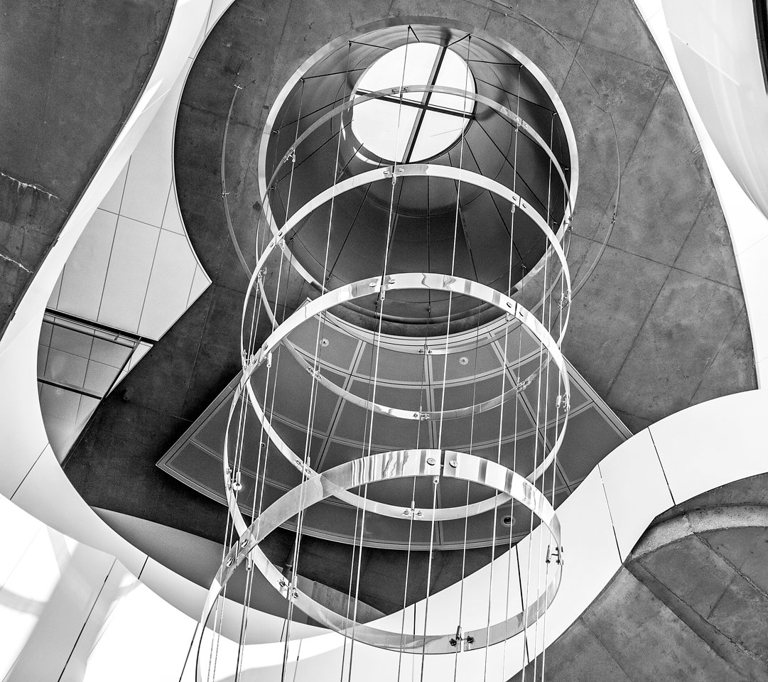 Spiral Through the Roof - Monochrome Print - Name Withheld Per Request