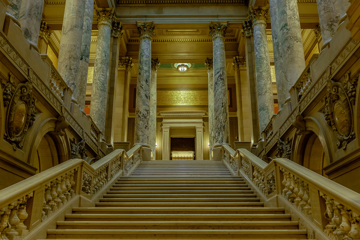 State Capitol Stairway - Color Print - Name Withheld Per Request