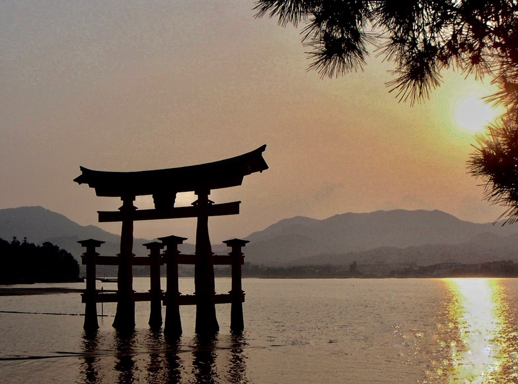 Shrine at Miyajima - Digital(Silhouette) - Name Withheld Per Request